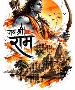 Jai Shri Ram T-Shirt design – heritage graphic by AkhandNation