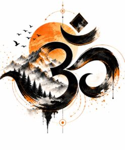 Om Himalaya T-Shirt – heritage graphic design by AkhandNation