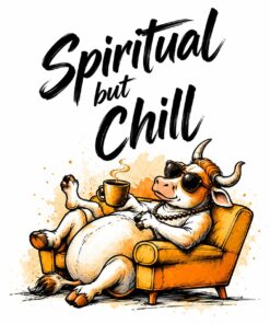 Spiritual But Chill T-Shirt design – heritage graphic by AkhandNation